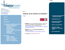 Tablet Screenshot of mediport.be